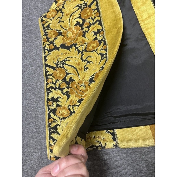 Vintage 1960s Rosenblum California Women's Floral Tapestry Vest‎ Yellow - Picture 3 of 8